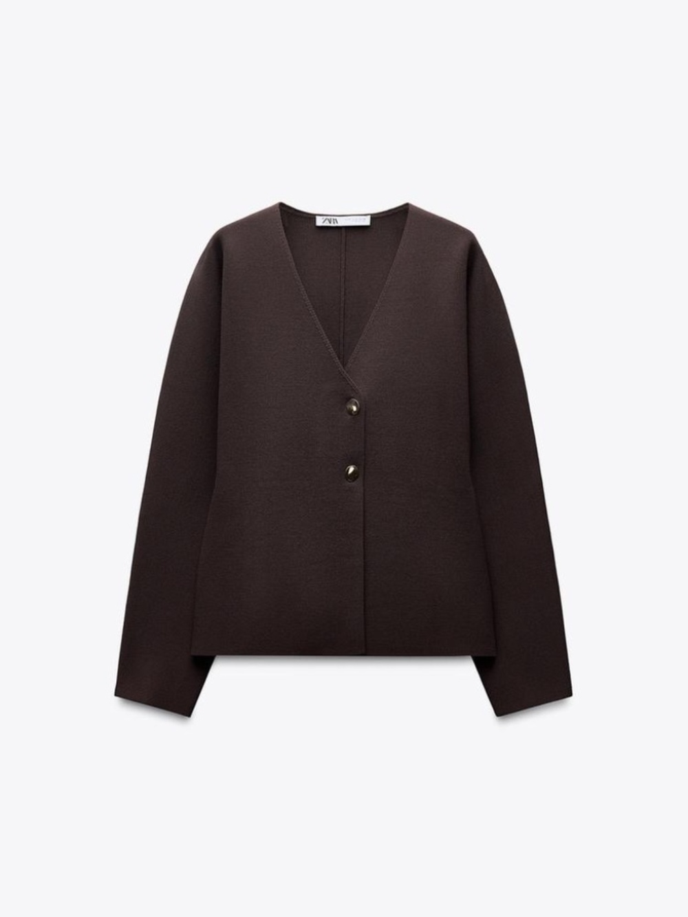 ZARA KNIT WRAP TOP